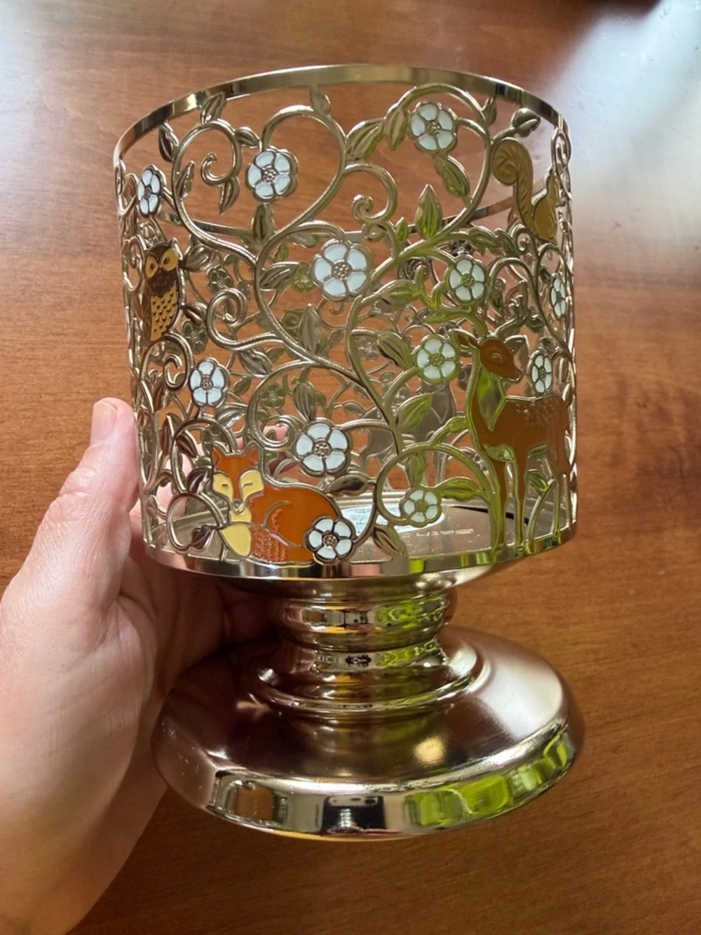 Metal Woodland Decorative Candle Holder - Picture 6 of 10